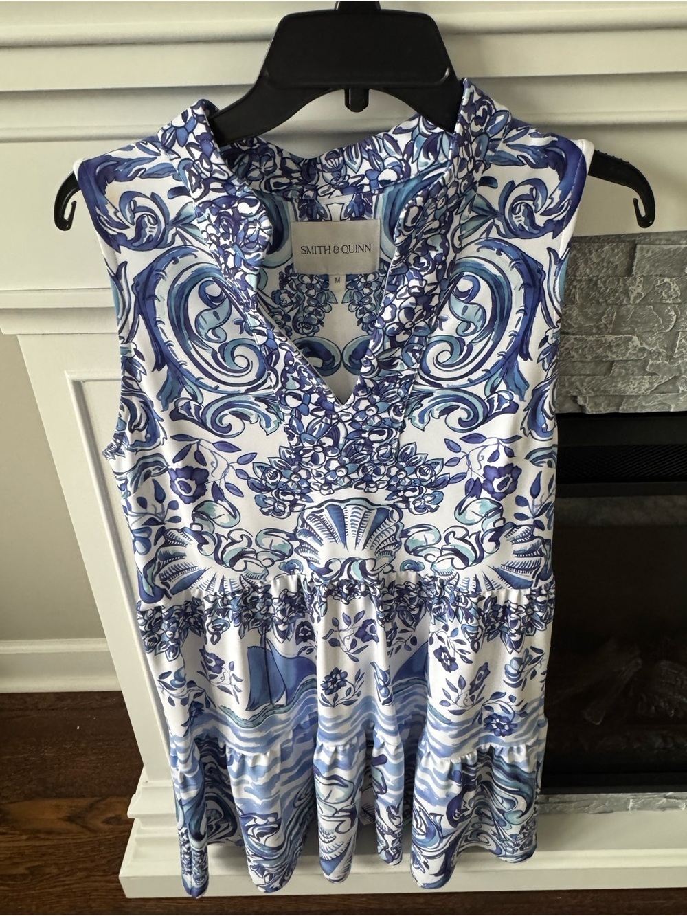 Smith & Quinn Sundress Tatum Port Porcelain blue/white day dress